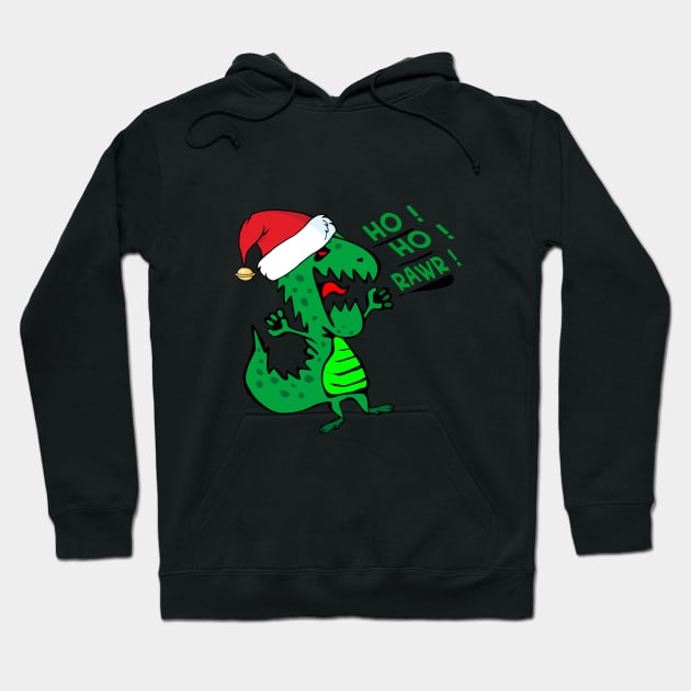 Merry Rex Mas Hoodie by StudioArtHQ